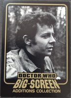 Card from 'Doctor Who Big-Screen Additions Collection' with a black and white photo of a man.
