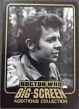 Card from 'Doctor Who Big-Screen Additions Collection' with a black and white photo of a man.