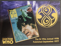 Doctor Who Annual 1978 cover with TARDIS and character on a blue and purple background