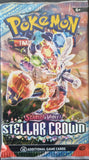 2024 Pokemon Trading Card Game Scarlet and Violet Stellar Crown Trading Card Pack 4 Art Cinderace