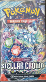 2024 Pokemon Trading Card Game Scarlet and Violet Stellar Crown Trading Card Pack 4 Art Terepagos