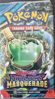 2024 Pokemon Trading Card Game Scarlet and Violet Twilight Masquerade Trading Card Pack Art Sinistcha