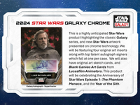 2024 Topps Star Wars Galaxy Chrome Sealed Trading Card Hobby Box - Disney