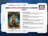 2024 Topps Star Wars Galaxy Chrome Sealed Trading Card Hobby Box - Disney