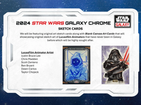 2024 Topps Star Wars Galaxy Chrome Sealed Trading Card Hobby Box - Disney