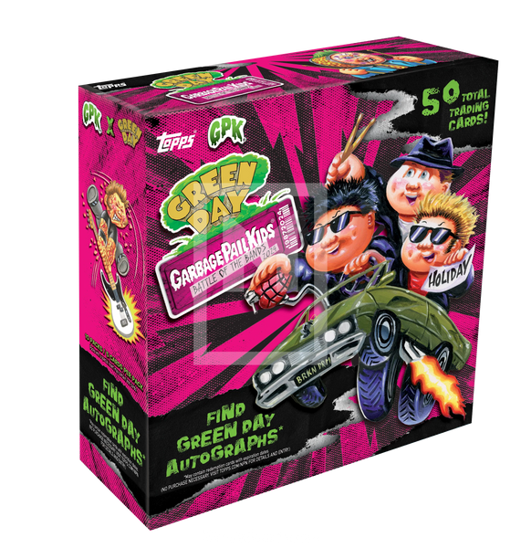 2025 Topps Garbage Pail Kids: Battle of the Bands GREEN DAY Collectors Edition Sealed Trading Card Hobby Box - 10 Packs