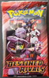 Pokémon trading card game pack featuring characters from 'Scarlet & Violet: Destined Rivals'.