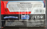 Pokémon trading card game packaging with branding and product details.
