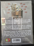 Back of a trading card featuring Inspector Gadget with text and branding.