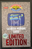 Street Fighter II Champion Edition Saturday Morning Cards Limited Edition packaging with Capcom logo.