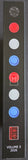 Control panel with buttons and volume indicator on a black background
