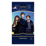 A collectible card pack for Harry Potter and the Sorcerer's Stone series, featuring character portraits of Harry, Ron, and Hermione on the front, with the LotoGoods brand logo at the top.