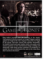 2012 Game of Thrones Season 1 Foil Parallel Base Trading Card - You Pick