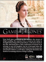 2012 Game of Thrones Season 1 Foil Parallel Base Trading Card - You Pick