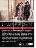 2012 Game of Thrones Season 1 Foil Parallel Base Trading Card - You Pick