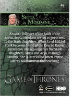 2012 Game of Thrones Season 1 Foil Parallel Base Trading Card - You Pick