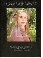 2012 Game of Thrones Season 1 Insert The Quotable Trading Card - You Pick