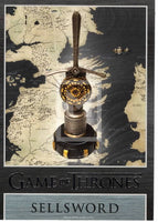 Decorative item with a sword on a map background, featuring 'Game of Thrones' branding.