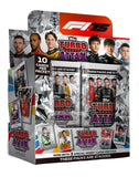 Topps Turbo Attax trading card pack for F1 with multiple cards and branding.