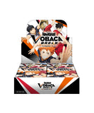 A display box of VOBACA BREAK collectible cards, featuring anime character artwork and multiple individual card packs arranged inside.