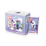 My Little Pony: Friendship is Magic blind card pack box with one individual card pack displayed in front on a white background.
