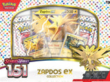2023 Pokemon: Scarlet & Violet: 151 Collection Factory Sealed Trading Card Box - Zapdos EX