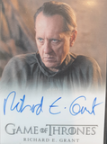 Autographed 'Game of Thrones' card with Richard E. Grant's signature