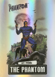 Illustration of 'The Phantom' with a wolf and moon in the background, featuring the text 'The Phantom' and 'Est. 1936'.