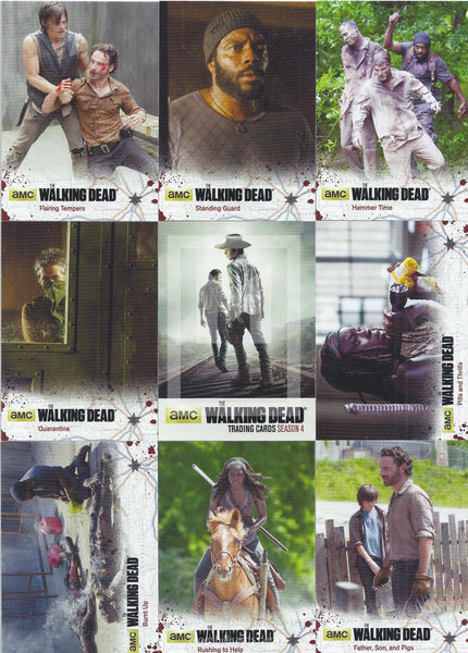 The Walking Dead Season 4 Part 1 Base Trading Card Set