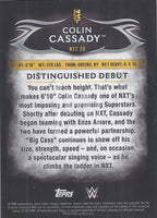 WWE Undisputed 2015 NXT-20 Colin Cassady Silver Parallel trading card Back