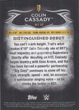 WWE Undisputed 2015 NXT-20 Colin Cassady Silver Parallel trading card Back