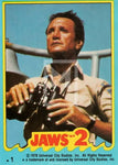 1978 Topps Jaws 2 Sticker Trading Card 1 Front
