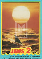 1978 Topps Jaws 2 Sticker Trading Card 2 Front
