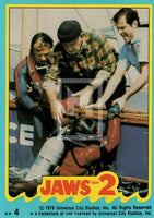 1978 Topps Jaws 2 Sticker Trading Card 4 Front