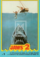 1978 Topps Jaws 2 Sticker Trading Card 5 Front