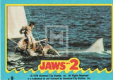 1978 Topps Jaws 2 Sticker Trading Card 9 Front