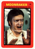 1979 Topps James Bond Moonraker Movie Sticker Trading Card 10 Front