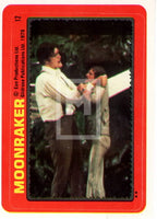 1979 Topps James Bond Moonraker Movie Sticker Trading Card 12 Front