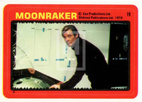1979 Topps James Bond Moonraker Movie Sticker Trading Card 19 Front