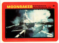 1979 Topps James Bond Moonraker Movie Sticker Trading Card 20 Front