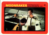 1979 Topps James Bond Moonraker Movie Sticker Trading Card 22 Front
