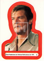 1979 Topps James Bond Moonraker Movie Sticker Trading Card 4 Front