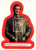 1979 Topps James Bond Moonraker Movie Sticker Trading Card 5 Front