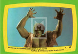 1979 Topps Marvel Incredible Hulk Movie Sticker Trading Card 10 Front