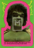 1979 Topps Marvel Incredible Hulk Movie Sticker Trading Card 15 Front