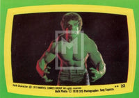 1979 Topps Marvel Incredible Hulk Movie Sticker Trading Card 22 Front