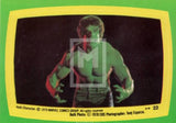 1979 Topps Marvel Incredible Hulk Movie Sticker Trading Card 22 Front