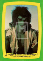 1979 Topps Marvel Incredible Hulk Movie Sticker Trading Card 7 Front