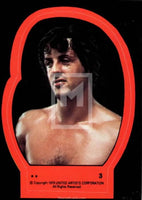 1979 Topps Rocky 2 Movie Sticker Trading Card 3 Front