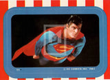 1983 Topps DC Comics Superman 3 Sticker Trading Card 11 Front